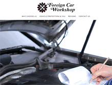 Tablet Screenshot of foreigncarworkshop.com